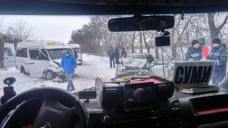 24.04.2017. Маршрутка «Сумы-Киев» попала в ДТП 