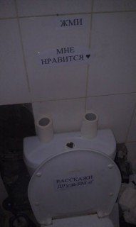 "Социальный" унитаз 