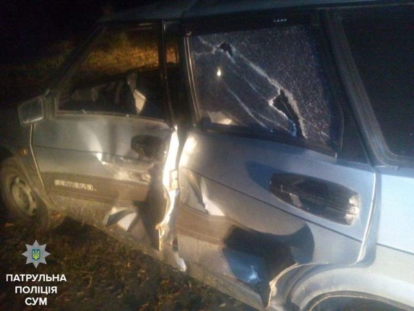 Сумские патрульные оперативно задержали пьяного виновника ДТП
