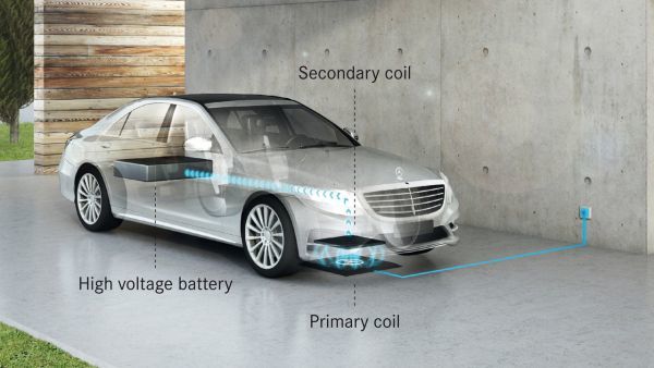 Седан Mercedes-Benz S 500e будет заряжаться от беспроводной зарядки