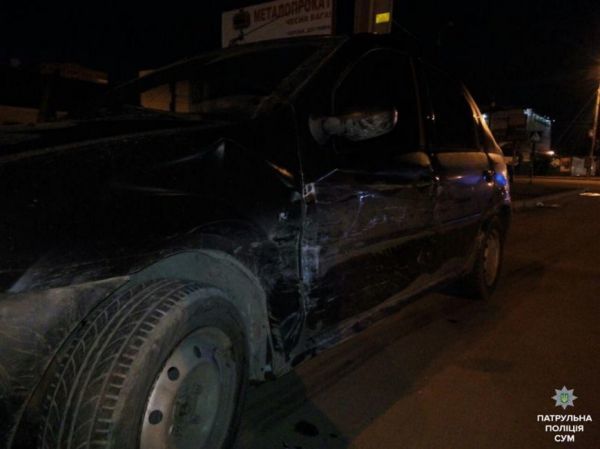 25.03.2017. В Сумах пьяный водитель стал виновником ДТП