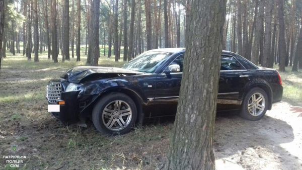 15.06.2017. ДТП. В Сумах пьяная женщина без прав въехала в дерево