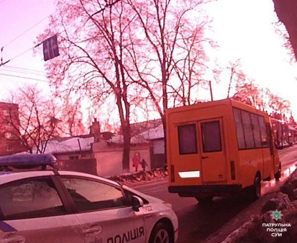 У Сумах п’яний водій керував маршруткою 