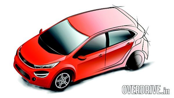 Ожидаемый внешний вид нового хэтчбека Tata